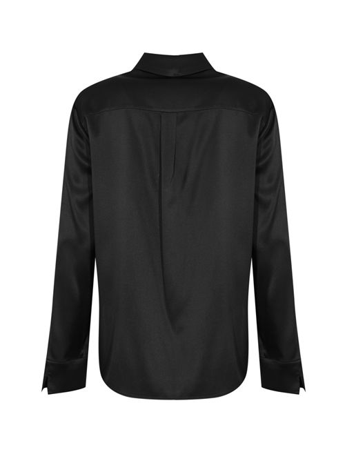 Camicia Verve in raso di seta Nero MM Max Mara | 2526116067600003